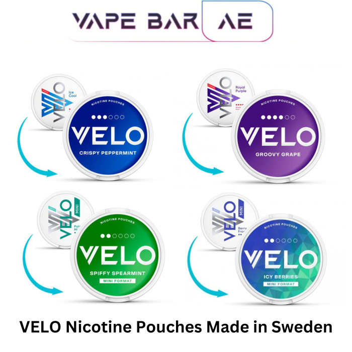 VELO Nicotine Pouches/Snus Made in Sweden