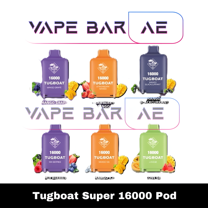 Tugboat Super 16000 Puffs Disposable Pod Kit